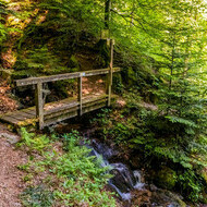 Brcke im Wehratal oberhalb der Schlucht in der sechsten Etappe