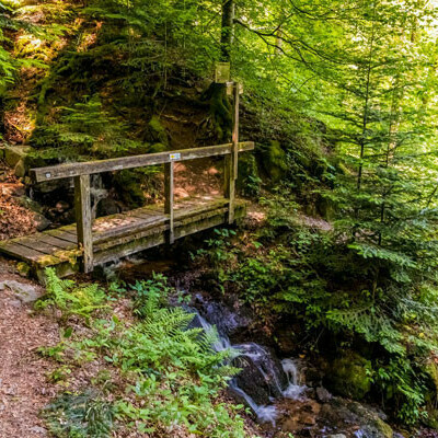 Brcke im Wehratal oberhalb der Schlucht in der sechsten Etappe