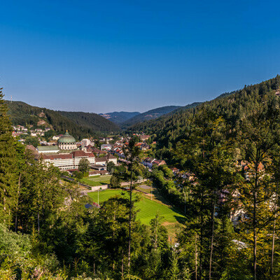 Blick zurck nach St. Blasien, fnfte Etappe