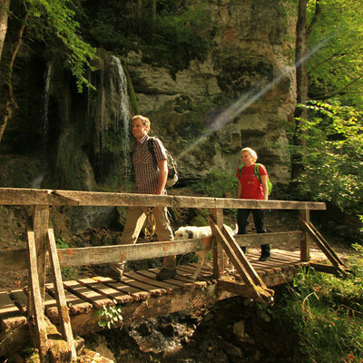 Am Tannegger Wasserfall, Sascha Hotz